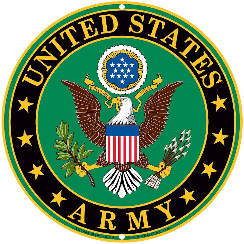 US Army sign Round 15.5in