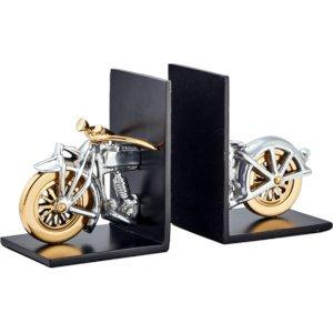 Motorcycle Bookends Black