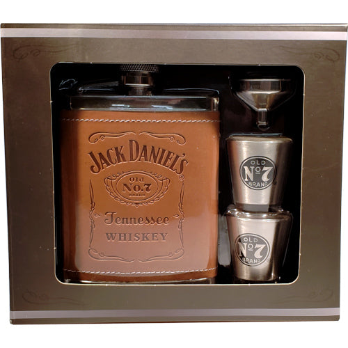 Jack Daniels Flask w/2 Shot Glass