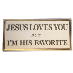 Jesus Loves You mini plaque