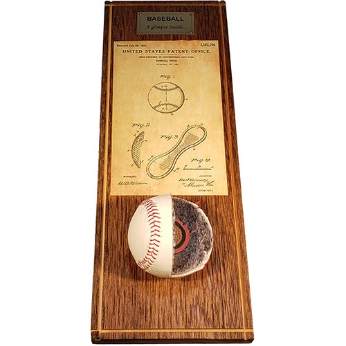 3-D Baseball Cutout w/Patent