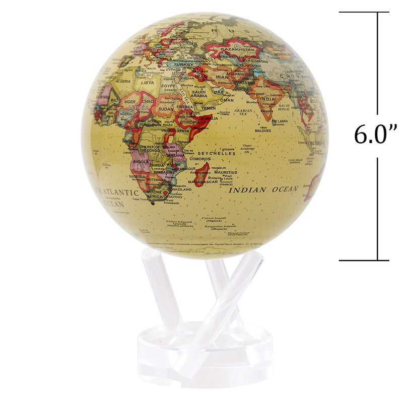 Mova Globe Antique 6in