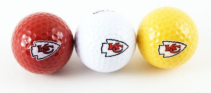Golf Ball 3-Pack KC Chiefs