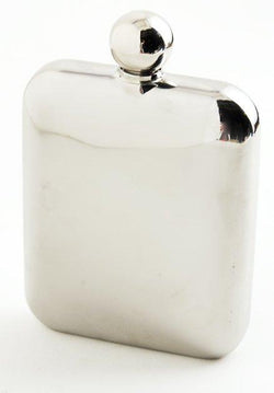 6oz Rounded Flask Stainless