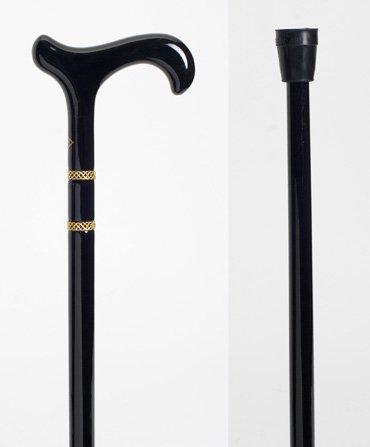 Derby cane w/rings Walking Stick